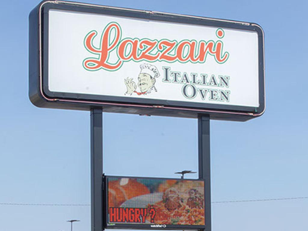 Lazzari Italian Oven sign with LED